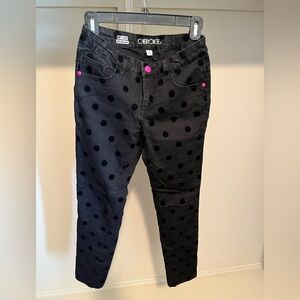 Cherokee Black Pants with Pink Accents